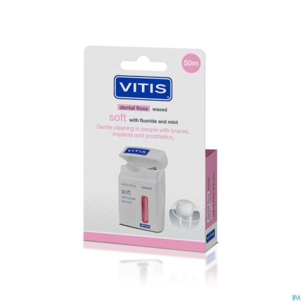 Vitis Floss Waxed Fluor Mint 50m 1650