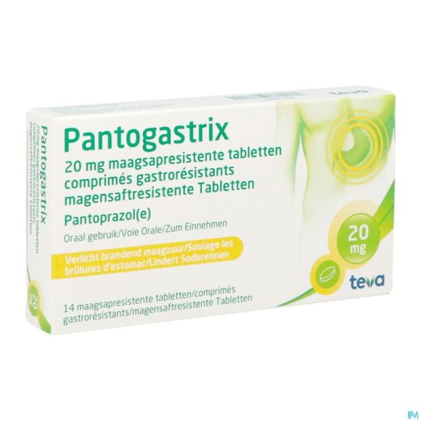 Pantogastrix Teva 20mg Comp Gastro Resist 14x20mg