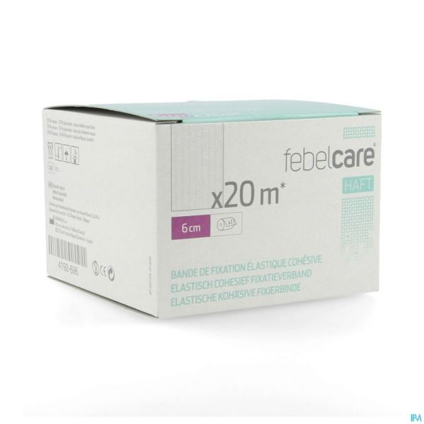 Febelcare Haft Bande Fix.elastiq. Cohesive 6cmx20m