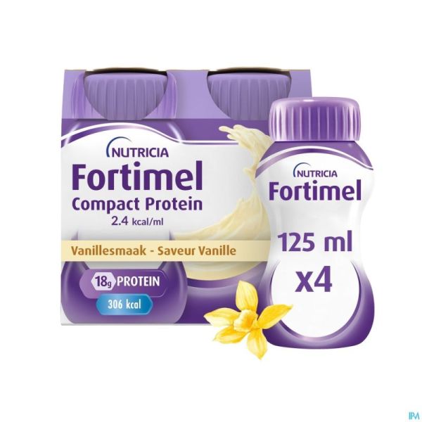 Fortimel Compact Protein 2.4kcal Vanille 4x125ml