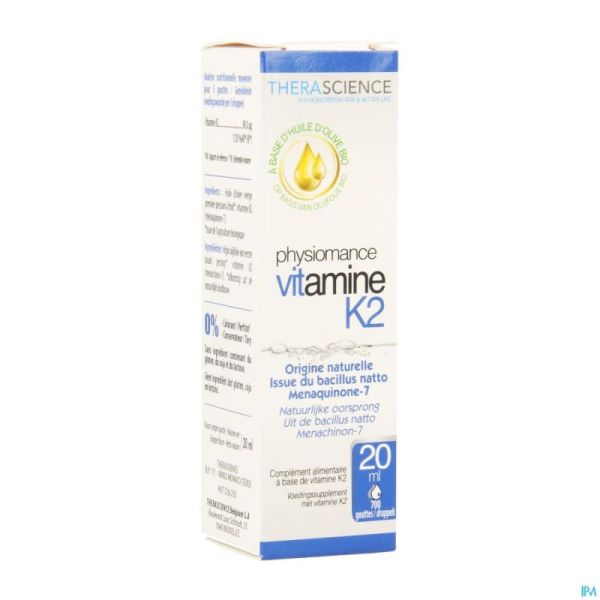 Vitamine K2 Fl 20ml Physiomance Phy291
