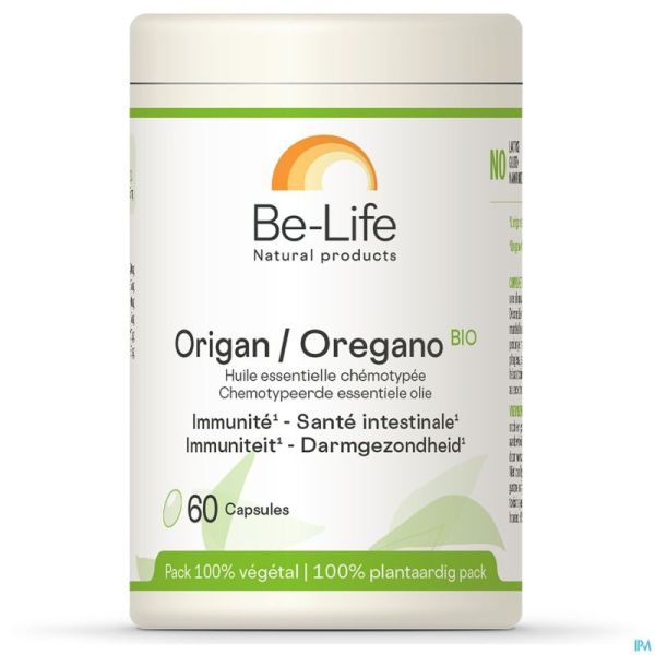 Origan Hle Ess Bio Be Life Caps 60