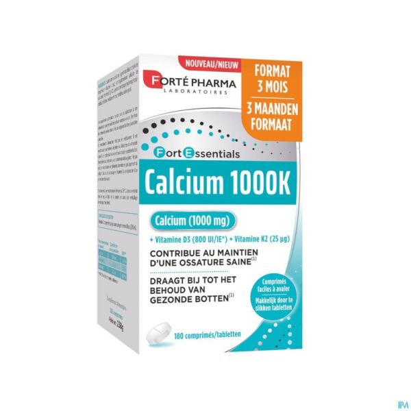 Forte Pharma Calcium 1000k Comp 180