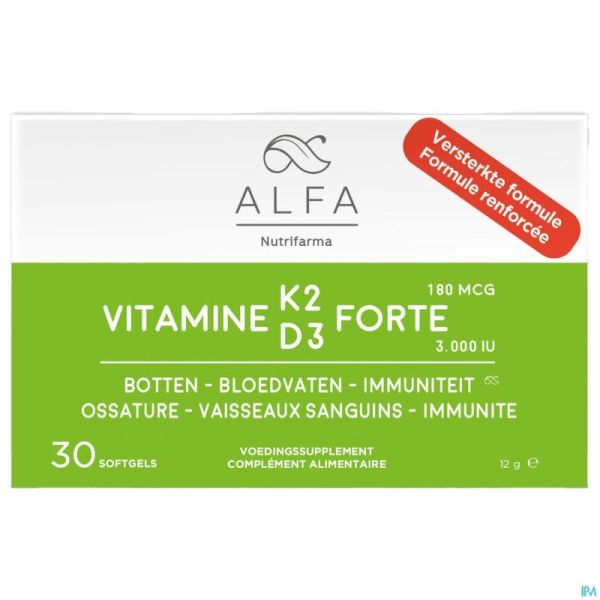 Alfa Vitamine K2 D3 Forte Softcaps 30 Nf