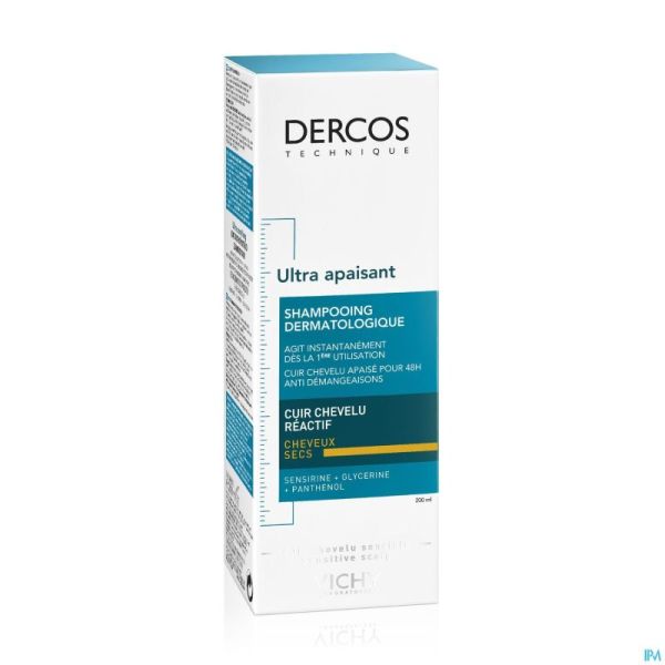 Vichy Dercos Dermo Apaisant Chev. Secs Sh 200ml