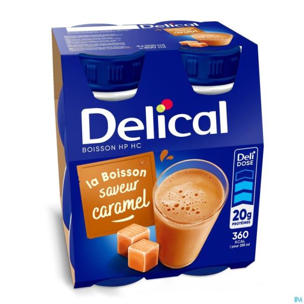 Delical Boisson Lactée Hp-hc Caramel 4x200ml