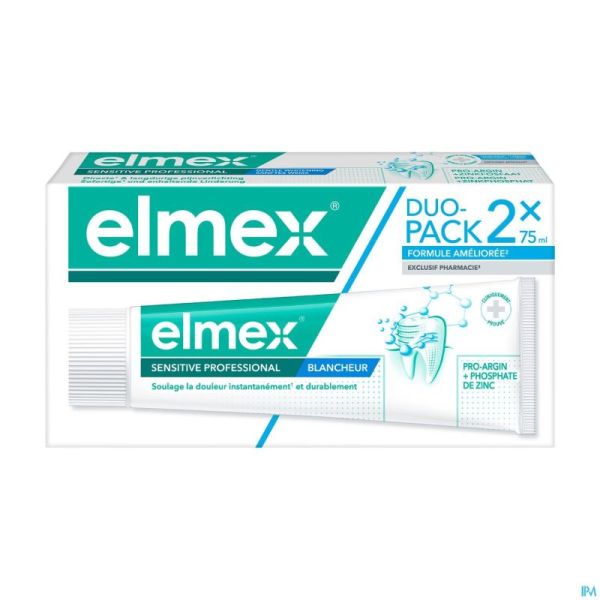 Elmex Sensitive Pro.dentifrice Blanch.2x75ml Nf