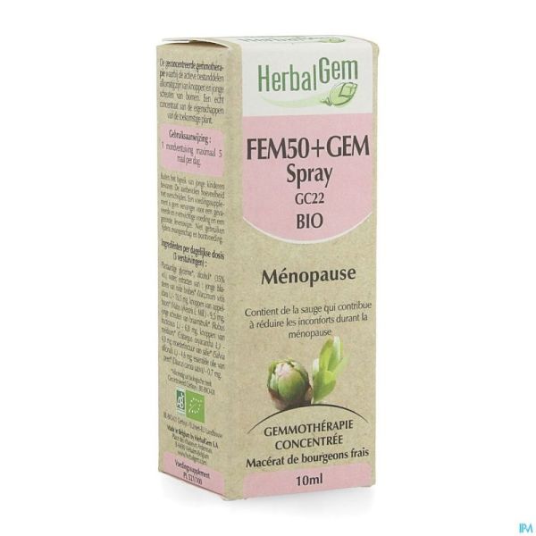 Herbalgem Fem50+gem Spray Bio Gc22 Menopause 10ml