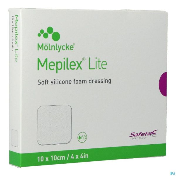 Mepilex Lite Pans Fin Sil Ster 10x10,00cm 5 284100