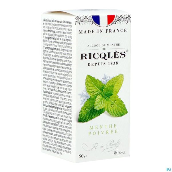 Ricqles Alcool De Menthe Fl 5cl