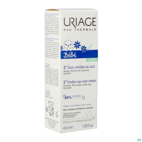 Uriage Bb Soin Croutes De Lait Creme Tube 40ml