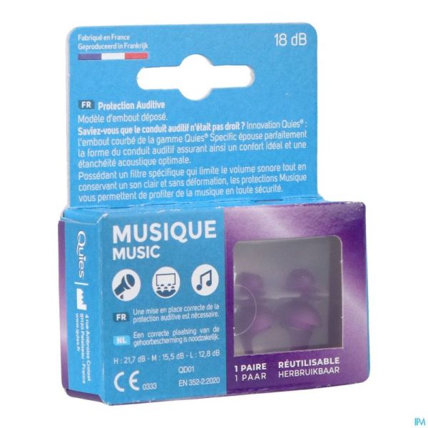 Quies Protection Auditive Specific Musique