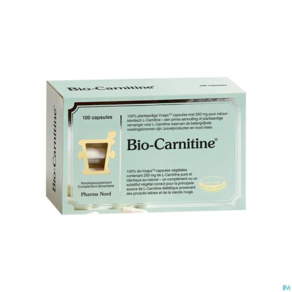 Bio-carnitine 250mg V-caps 100