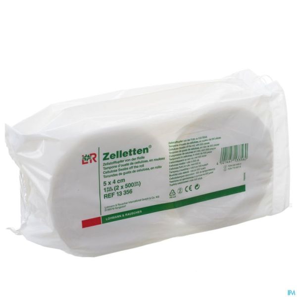 Zelletten Tampon Cellulose 5x4cm 500x2 13356