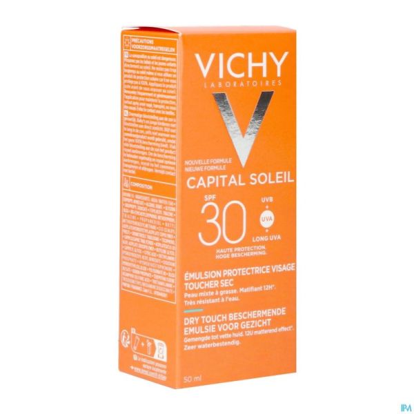 Vichy Cap Sol Cr Visage Dry Touch Spf30 50ml