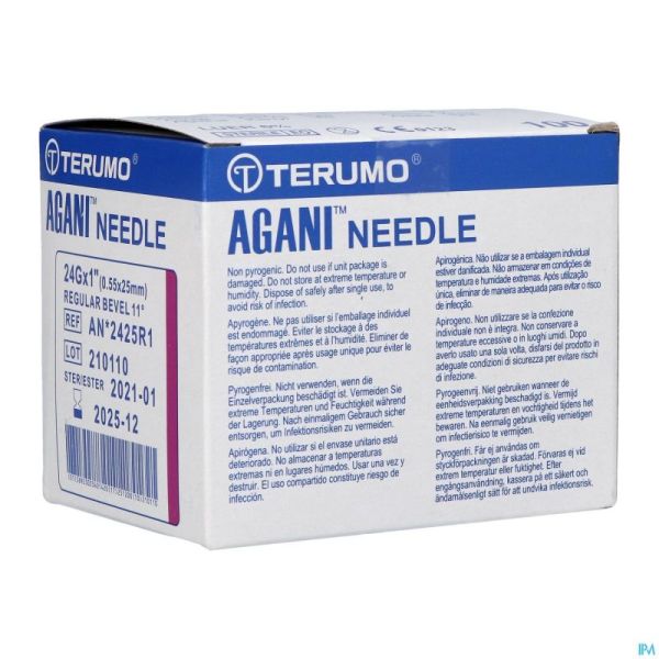 Terumo Aiguille Agani 24g 1 Rb Mauve 100