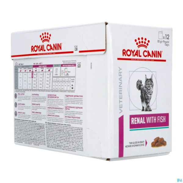 Royal Canin Cat Renal Fish Pouch Wet 12x85g