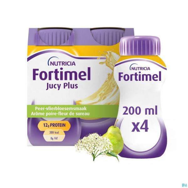 Fortimel Jucy Plus Poire Fleur Sur. 4x200ml 185088