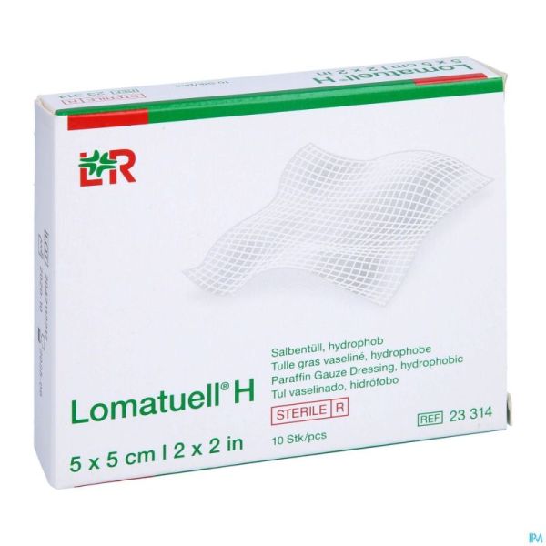 Lomatuell H Compresse Ster 5x 5cm 10 23314