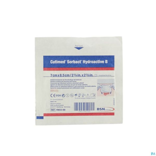 Cutimed Sorbact Hydroactive B 7x 8,5cm 1 7993300