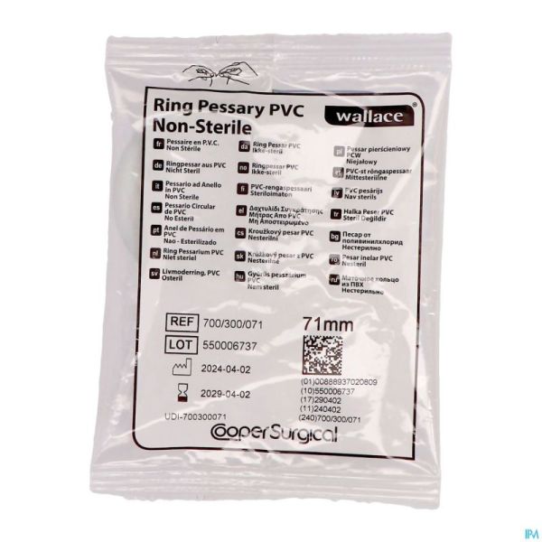 Portex Pessaire Vinyl 71mm 1