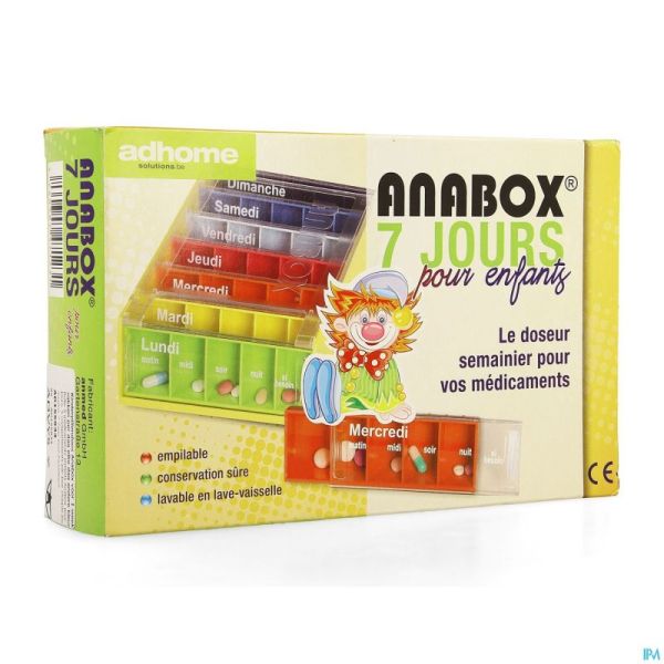 Kinderpillendoos Anabox 7x5 Rainbow Fr