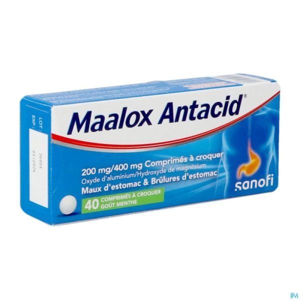 Maalox Antacid 200/400 Comp 40