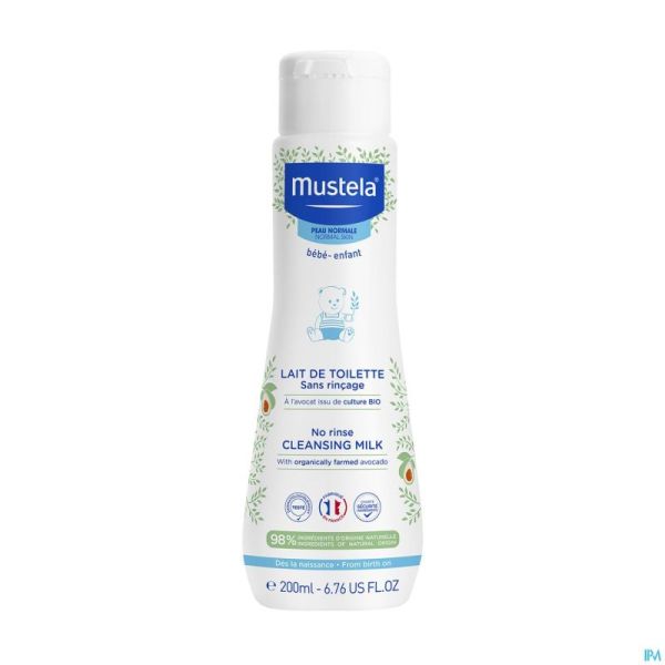 Mustela Pn Lait Toilette S/rincage 200ml