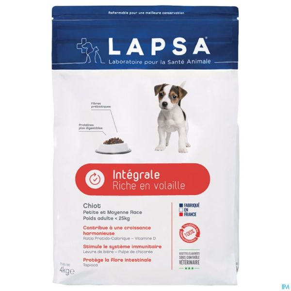 Lapsa Integr.chien Chiot Petite&moyenne Race 12kg