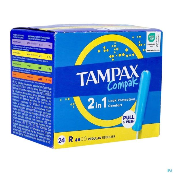 Tampax Compak Regular Tampons 24