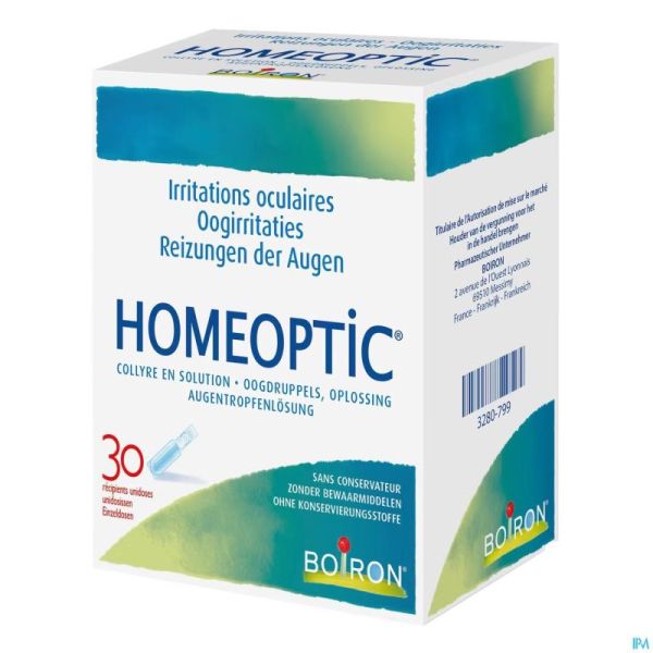 Homeoptic Unidoses 30 X 0,4ml Boiron