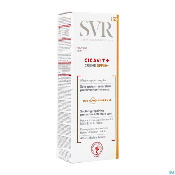 Svr Cicavit Creme Spf50 Tube 40ml