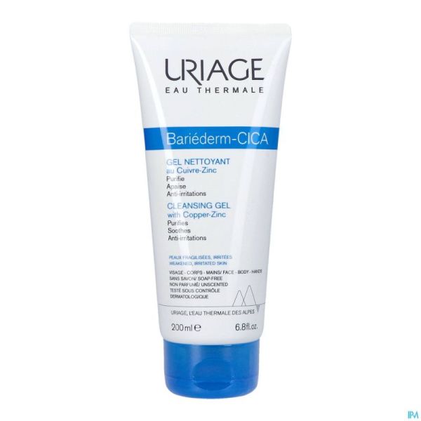 Uriage Bariederm Cica Gel Nett. Cuivre Zinc 200ml