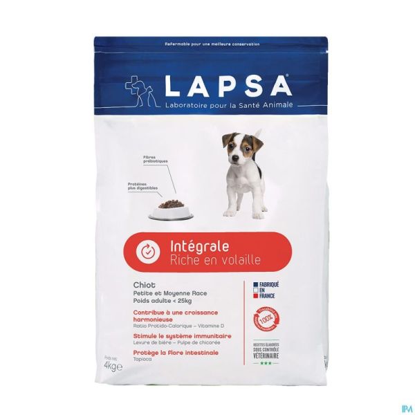 Lapsa Integr.chien Chiot Petite&moyenne Race 4kg