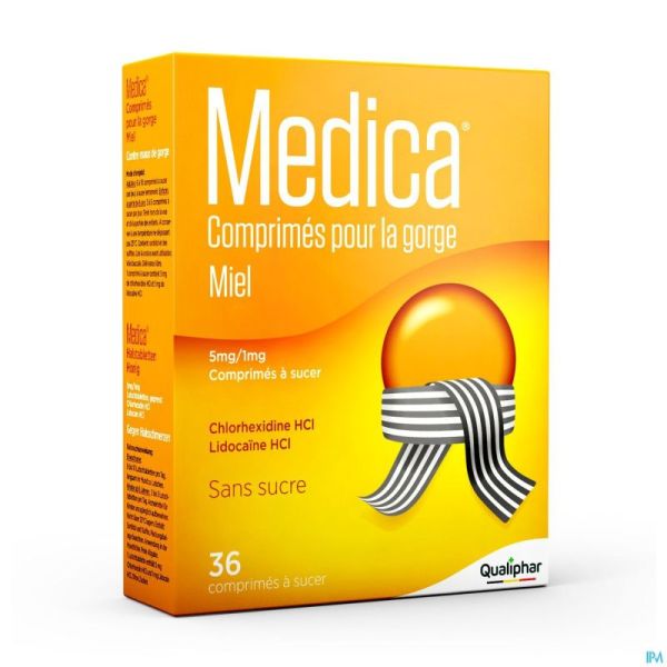 Medica Comprimes Gorge Miel Comp A Sucer 36
