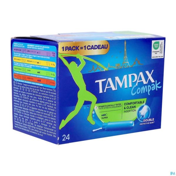 Tampax Compak Super Tampons 24