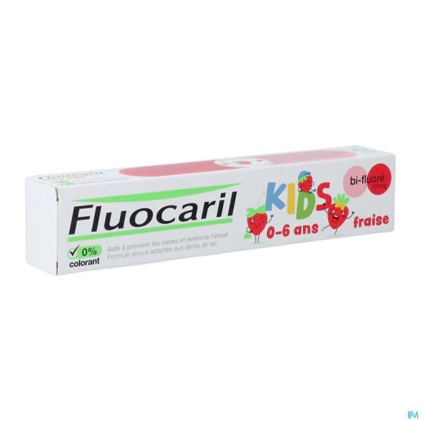 Fluocaril Dentifrice Kids Fraise 0-6a 75ml