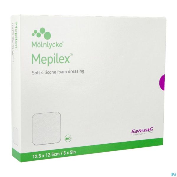 Mepilex Pans Mousse Sil Abs Ster 12,5x12,5cm 5