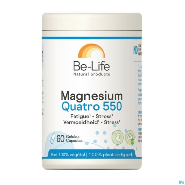 Magnesium Quatro 550 Be Life Pot Caps 60