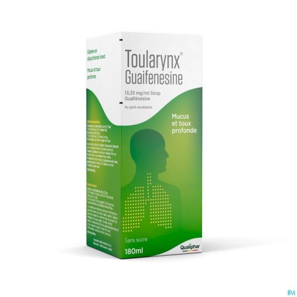 Toularynx Guaifenesine 13,33mg/ml Sirop 180ml