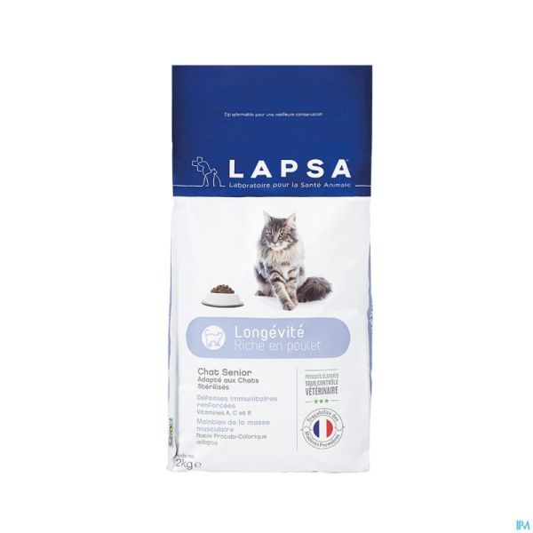 Lapsa Physio. Chat Senior Longevite Tte Race 2kg