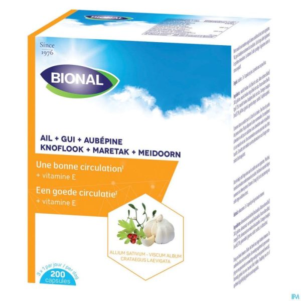 Bional Ail+gui+aubepine+vit E Caps 200