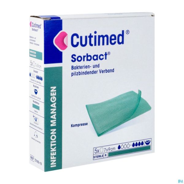 Cutimed Sorbact Cp 7x 9cm 5 7216501