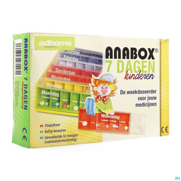 Kinderpillendoos Anabox 7x5 Rainbow Nl