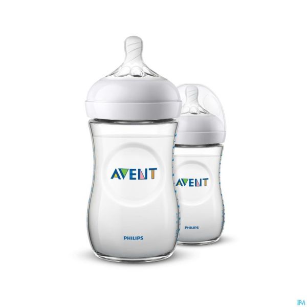 Philips Avent Natural 2.0 Biberon 260ml Duo SCF033/27
