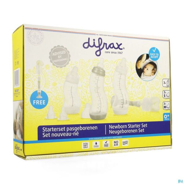 Difrax Set Nouveau-ne Brosse Biberon Neutre