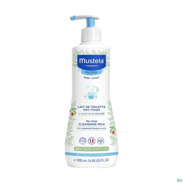 Mustela Pn Lait Toilette S/rincage 500ml