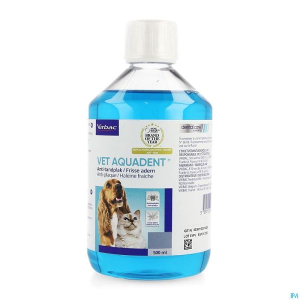 Vet Aquadent Anti Plaque Sol Buvable 500ml