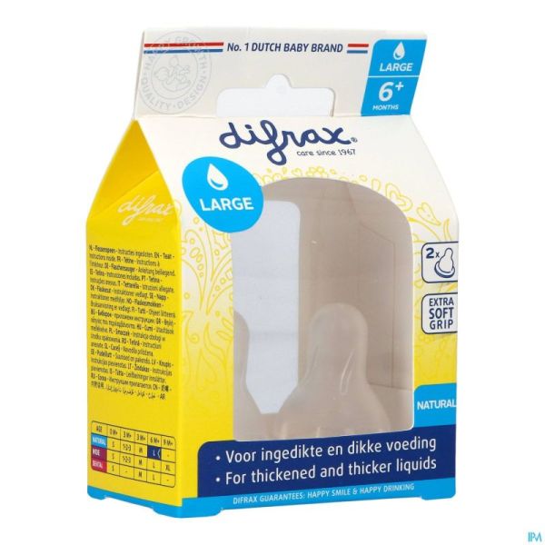 Difrax Tetine Natural Large 673