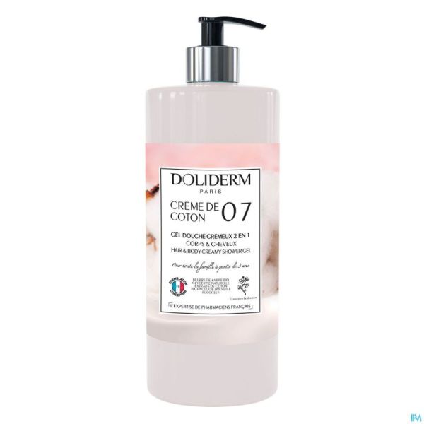 Doliderm Gel Douche 2en1 Creme De Coton 1l